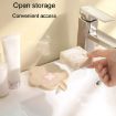 Beige Silicone Soap Dispenser & Non-Slip Drainage Holder for Bathroom - 5