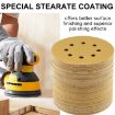 100pcs 5" 8-Hole Round Sanding Discs P400 Grit Sandpaper Sheets 125mm - 6