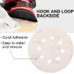 100pcs 5" 8-Hole Sanding Discs P600 Grit 125mm Yellow Flocking Sheets - 3
