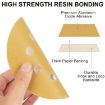 100pcs 5" 8-Hole Sanding Discs P600 Grit 125mm Yellow Flocking Sheets - 4