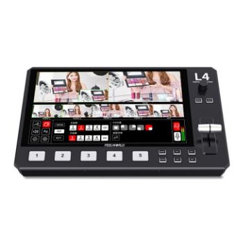 FEELWORLD L4 Video Mixer Switcher 10.1" Touch Screen USB 3.0 UK Plug - 1