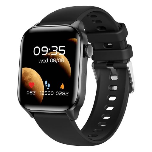 T12Pro 1.85" IP67 Waterproof Sports Health Bluetooth Call Smart Watch Black - 1