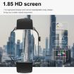 T12Pro 1.85" IP67 Waterproof Sports Health Bluetooth Call Smart Watch Black - 4
