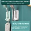 Adjustable White Shower Rack - Multifunctional Universal Bathroom Shelf - 7