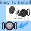 AirTag Pet Collar Locator Case - Waterproof Silicone, Deep Blue - 5
