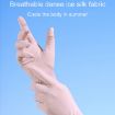 Summer Thin Ice Silk Anti-Slip Sunscreen Riding Gloves, One Size Gray - 5