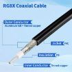 3m N Male to BNC Male RG8X RF Coaxial Cable for Reliable Connection - 5