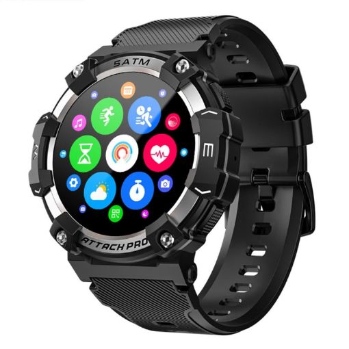 LOKMAT ATTACK 2 PRO 1.39" 5ATM Waterproof Health Bluetooth Smart Watch - 1