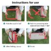Kanda Red Portable Folding Fishing Chair Outdoor Travel Sketching Stool - 3