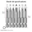 7pcs Chrome Vanadium Steel Profile Bit Set for Appliance Repair - 4