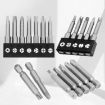 13pcs Profile Bit Set Chrome Vanadium Steel for Appliance Repair - 8