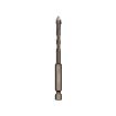 6mm Hex Shank Spiral Flute Alloy Drill Bits for Glass Tile, 4 Edge - 1