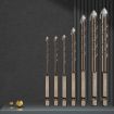 6mm Hex Shank Spiral Flute Alloy Drill Bits for Glass Tile, 4 Edge - 2