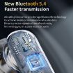 LX-10 Purple Touch Screen ANC+ENC Wireless Bluetooth Earphones - 9