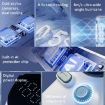 Turbo Handheld Fan 100-Speed 4000mAh Battery Light Purple Outdoor - 3