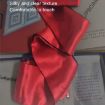 Wine Red Black Ribbon Erotic Eye Mask Bondage Tie Up Toys - 2