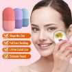 Silicone Wave Pattern Ice Cube Mold for Facial Beauty Massage (Blue) - 2