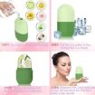 Silicone Wave Pattern Ice Cube Mold for Facial Beauty Massage (Blue) - 5