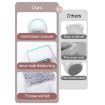 Mini Small Square Transparent Table & Chair Leg Covers - 4pcs Set, Non-Slip - 4