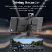 Bluetooth Car DVR Monitor with Carplay/Android Auto, Display + Camera - 7