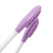 Dual Head Silicone Face Mask Brush - 2pcs Pink Cleansing & Massage Tool - 6