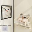 Foldable Waterproof Bathroom Hanging Bag with Lid - Large Beige - 4