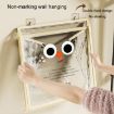 Large Black Foldable Waterproof Bathroom Hanging Bag with Lid for Clothes and Socks Storage - 8