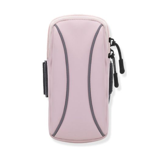 Unisex Waterproof Pink Outdoor Running Cell Phone Arm Bag Pouch - 1