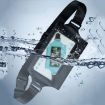 IPX8 Waterproof Mobile Phone Waist Bag - Mint Blue for Sports & Outdoors - 2