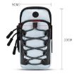 Reflective Gray Cell Phone Arm Bag for Outdoor Sports & Fitness - 2