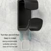 Bathroom Shelf & Washbasin Hook - No-Punch Wall Storage Rack (2pcs, White) - 4