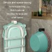Bathroom Shelf & Washbasin Hook - No-Punch Wall Storage Rack (2pcs, White) - 7
