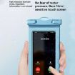 Waterproof 7.2" Mobile Phone Bag IPX8 30m with Finger Strap - Blue - 7