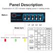 Universal LED Display Board for 4615 Lead-Acid Lithium Battery, Voltage/Electricity - 5