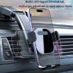 Black Air Outlet Car Suction Cup Dashboard Phone Holder - Auto Lock - 9