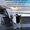 Orange Car Suction Cup Dashboard Phone Holder - Automatic Lock Air Outlet - 3