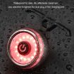 Dual Bracket Round Bicycle Brake Taillight - Intelligent Induction Light - 6