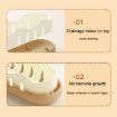 Portable Sealed Soap Box - Brown Bathroom Soap Holder for Travel - 4