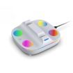 PS5 Controller Dual Charger Stand with RGB Light - White Black - 3
