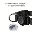 AirTag Dog Collar LED Waterproof Quick Release, Size M, Red - 5