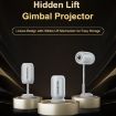 TS-6 Android 11 WiFi6 4K Mini Projector with Hidden Lift Gimbal (White) - 2