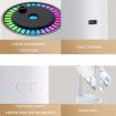 Star Projection Light Humidifier 280ml USB Car Diffuser, Rotating White - 7