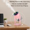 Star Projection Light Humidifier 280ml USB Car Diffuser, Rotating White - 9