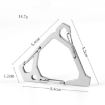 Stainless Steel Multi-Functional Triangle Hook Carabiner - White - 3