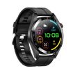 1.43" AMOLED Smartwatch: Heart Rate, BP Monitor, Bluetooth, Black Strap - 1