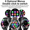 1.43" AMOLED Smartwatch: Heart Rate, BP Monitor, Bluetooth, Black Strap - 3