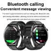 Silver Leather Strap Smartwatch: 1.43" AMOLED, Heart Rate & BP Monitor - 6