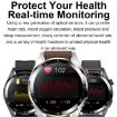 Silver Leather Strap Smartwatch: 1.43" AMOLED, Heart Rate & BP Monitor - 7