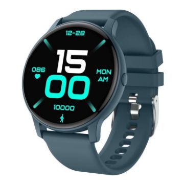 Bluetooth Talk Smartwatch - Heart Rate/BP/Oxygen/Sleep Monitor (Blue) - 1