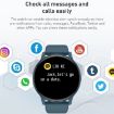 Bluetooth Talk Smartwatch - Heart Rate/BP/Oxygen/Sleep Monitor (Blue) - 6